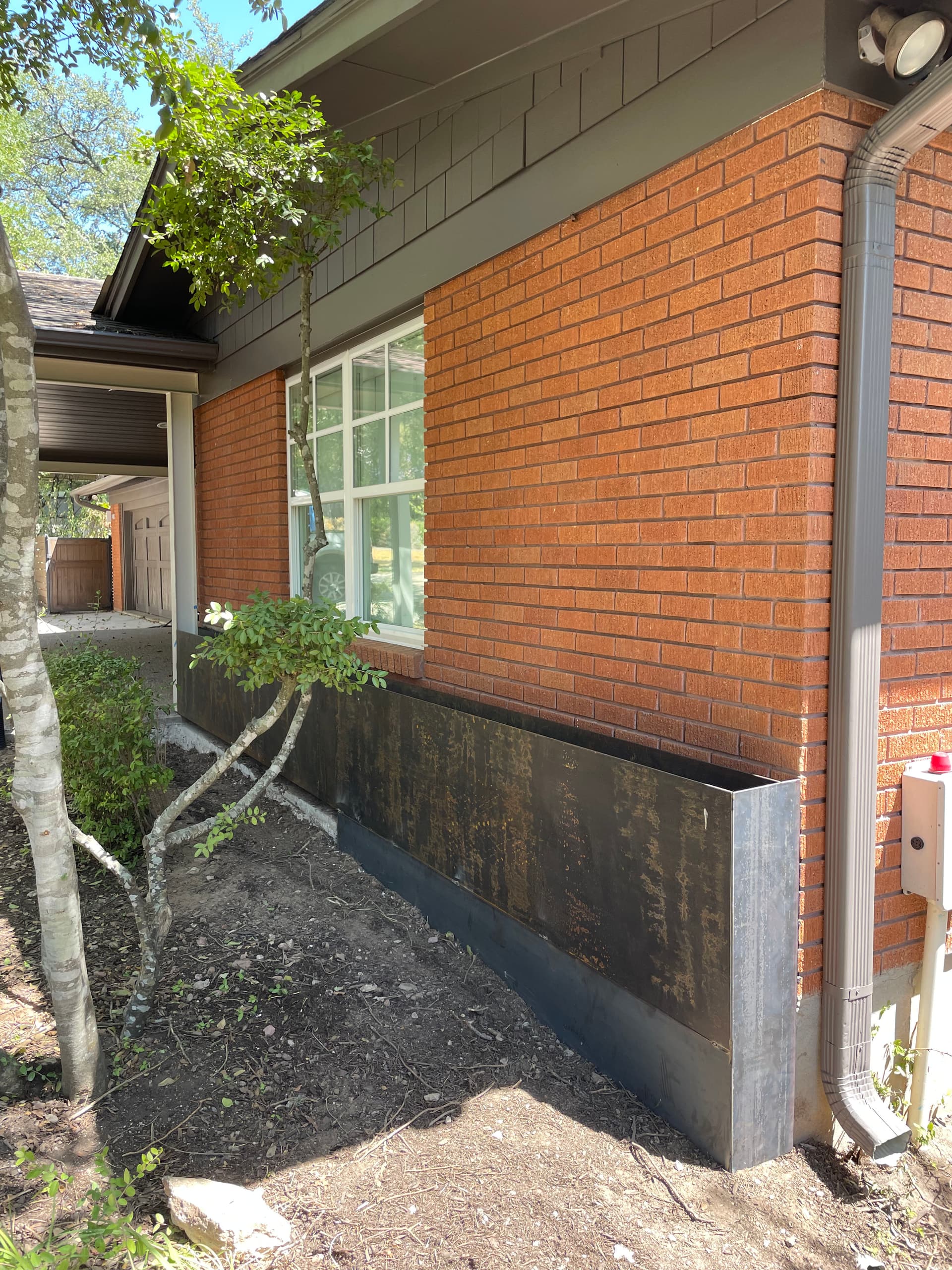 Gallery photos for Custom I-Beam Gable Porch Roof and Planter Box in Tarrytown: Image #2